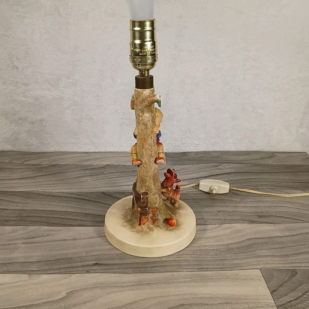 Vintage Table Lamp Culprits 18" Hummel Boy & Dog Goebel 44A - Picture 6 of 16